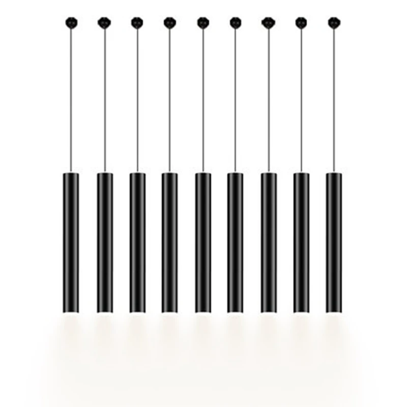 LukLoy 3 واط الشمال الحديثة أنبوب قلادة ضوء شنقا مصابيح المطبخ جزيرة طاولة طعام الاستقبال مكتب الاستقبال مكتب قاعة