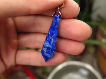 

1piece 12-SIDED RARE NATURAL PRETTY Lapis lazuli QUARTZ CRYSTAL PENDANT