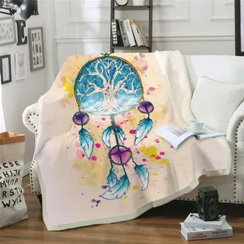 

Dream NS Hot Sale Blanket Air Conditioner Thicken Double Plush 3D Digital Print Blanket Dream Catcher Series Wholesale