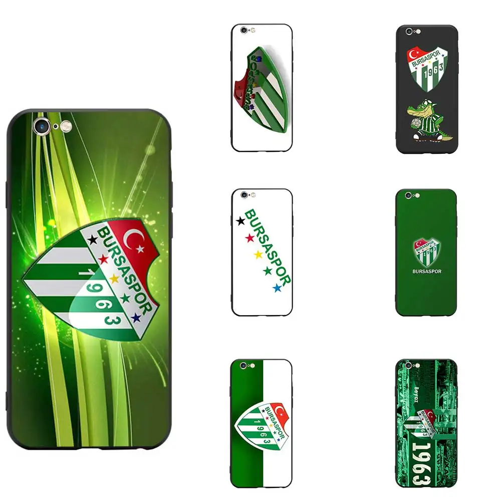 

Turkey Football Soccer Bursaspor Club Logo Theme Soft TPU Phone Cases For iPhone 6/6s/7/7s/8s/X/XR/MAX Silicon Case Bumper