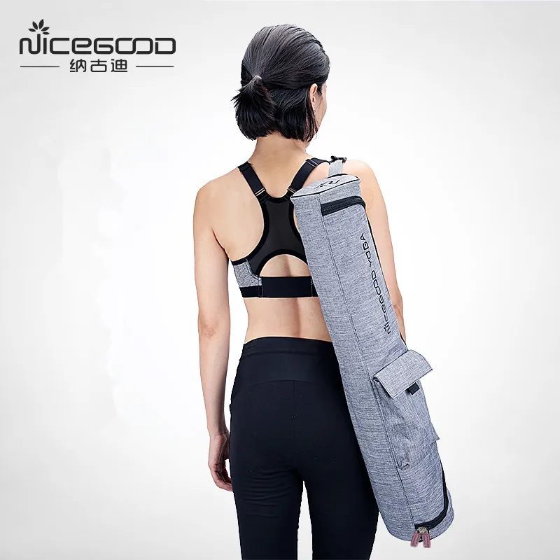 Yoga Bag Double Zipper Waterproof Multifunction Pocket Yoga Mat Bag Dance Mat Package Sports Knapsack Fitness Backpack Mat Case