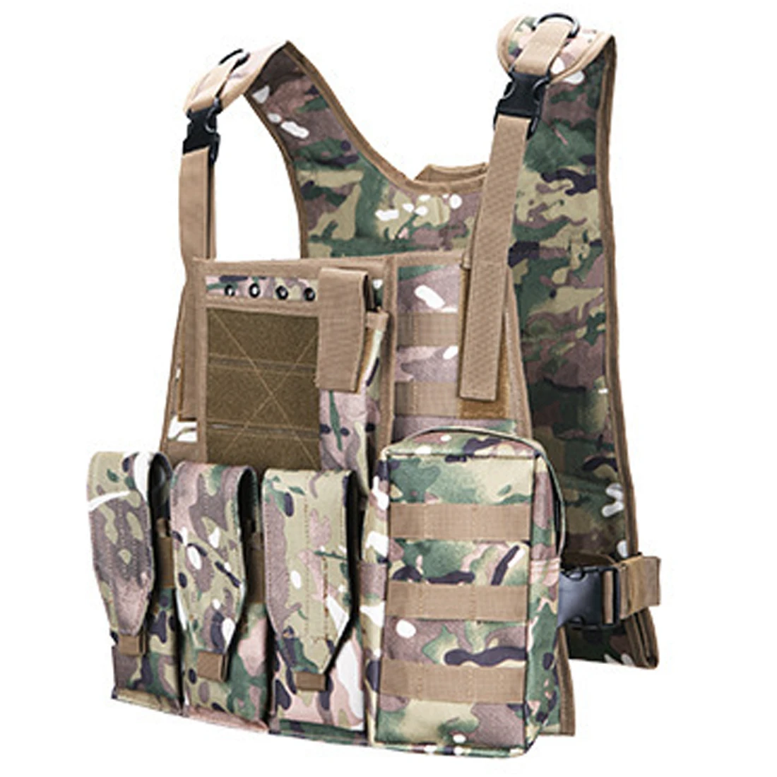 

Rowsfire Molle Multifunctional Military Tactical Protective Equipment with Trigeminy Accessory Bag for Airsoft/for CS