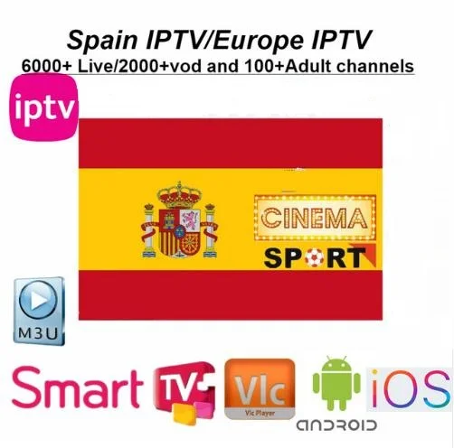 Estable IPTV España Canales M3u Suscripción 12 meses Android Box Enigma2 m3u Smart TV | Электроника