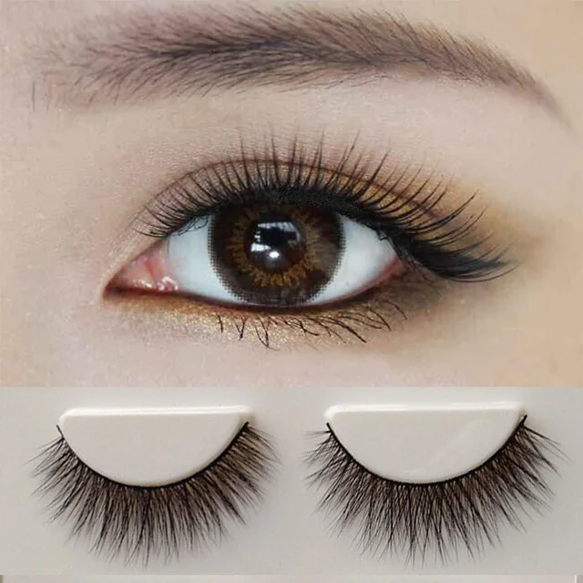 

10 Pairs Beauty Long Cross Soft False Eyelashes Makeup Handmade Fashion Natural Fake Thick Black Eye Lashes Extension Cosmetic