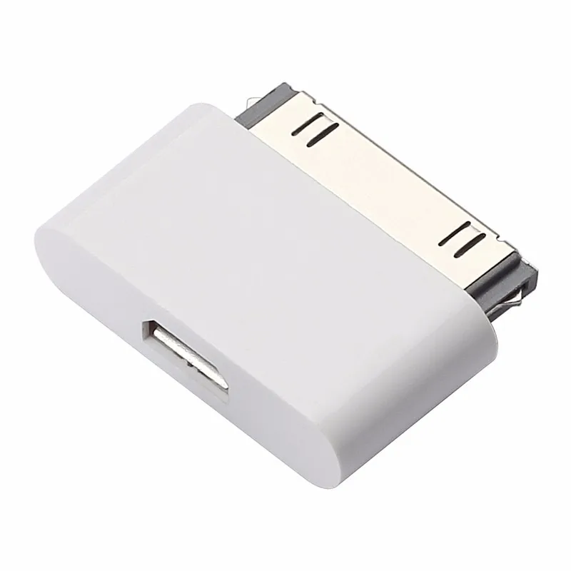 Женский Micro 2,0 USB на штекер для apple 30 Pin iPhone4 4S touch4 iPad2 3 зарядный адаптер конвертер микро кабель зарядное устройство адаптер