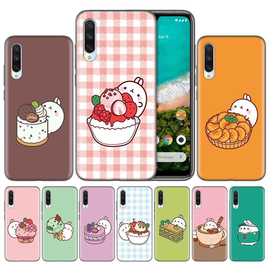 

Phone Cases For Xiaomi Redmi Note 7 6 6A 7S 7A Y2 Y3 K20 4 4X S2 5 Pro Plus Soft Silicone Cover kawaii Tea with Molang Cupcake