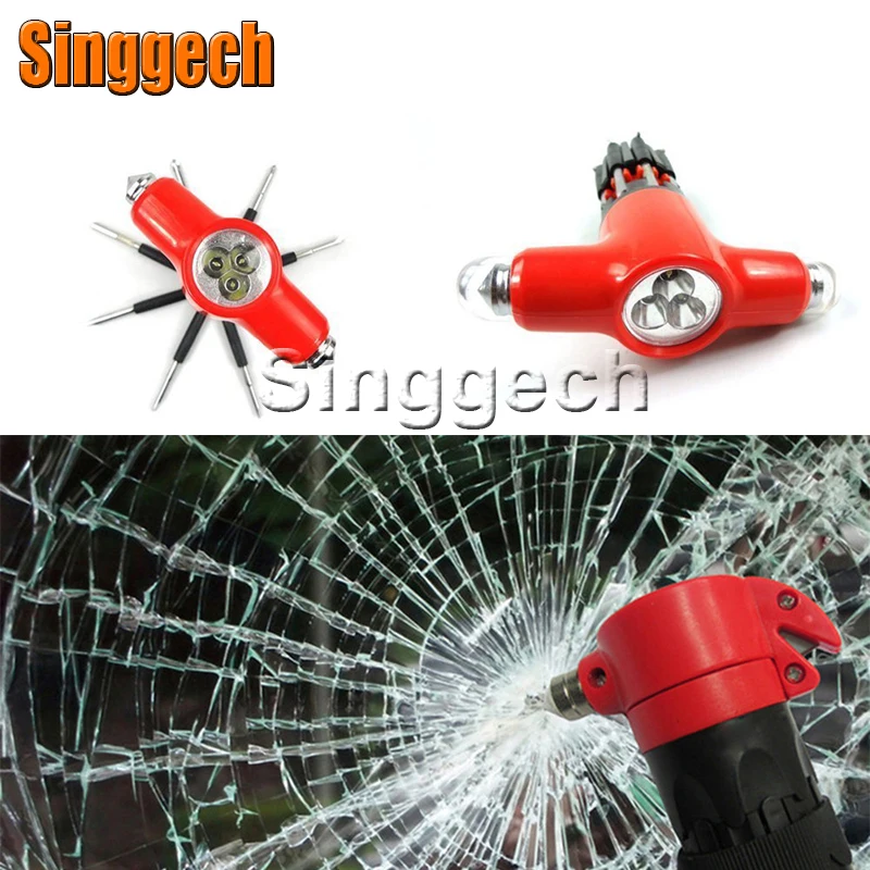 Car 8 in 1 Multifunctional Safty Hammer For Honda Civic 2006-2011 Accord Fit CRV HRV City Jazz Fiat 500 Punto Stilo Bravo | Автомобили и