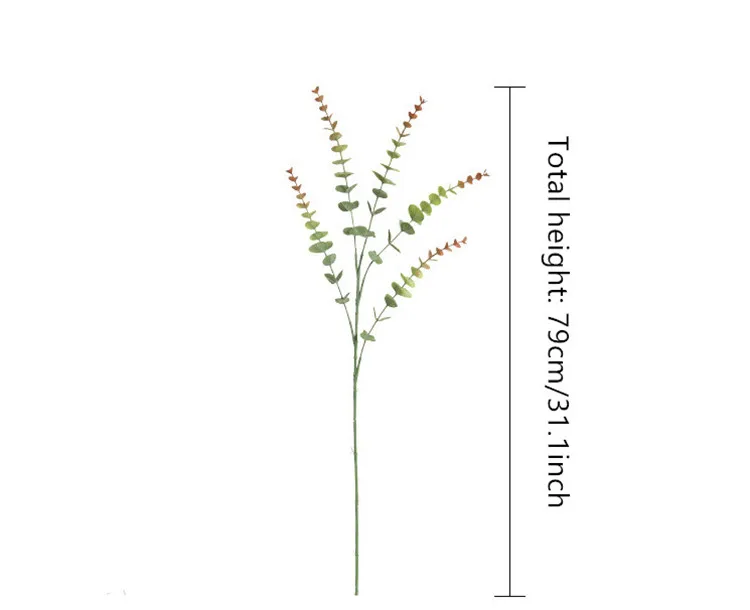 75 см 5 ветвей эвкалипт INS Искусственные цветы растения деньги лист Декор для дома
