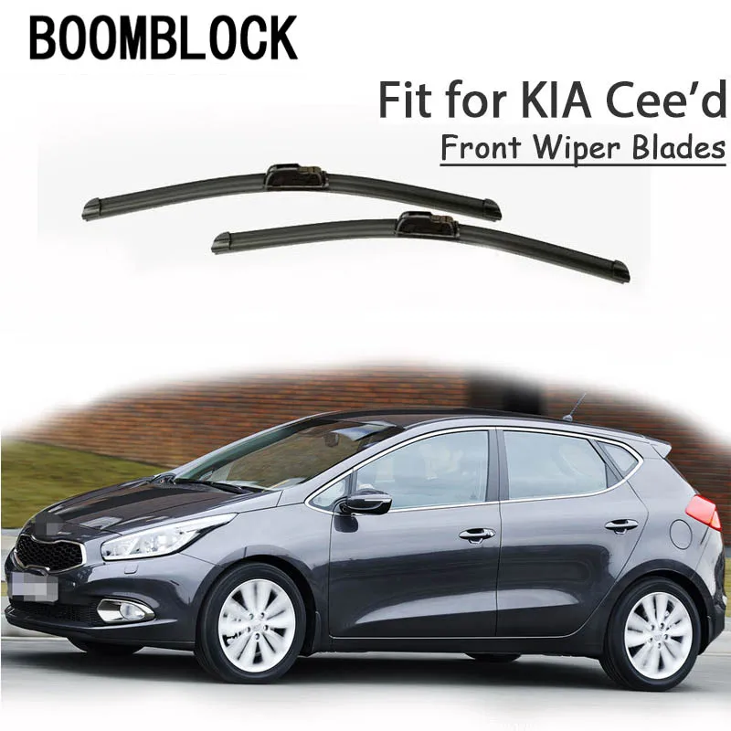 BOOMBLOCK 2PCS High Quality Front Windshield Wiper Blades For Kia 2010