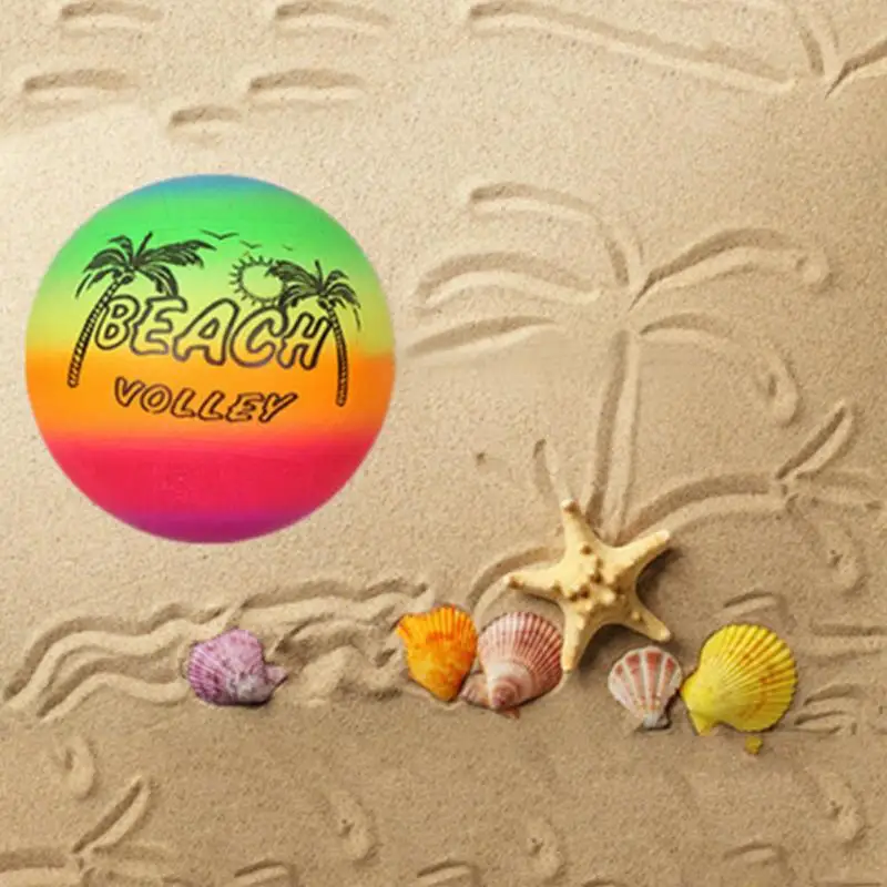 Радужный ПВХ Волейбольный мяч Крытый Открытый Сад Летний пляж бассейн соревнование по плаванию Волейбольный мяч для тренировок пляж детская игрушка