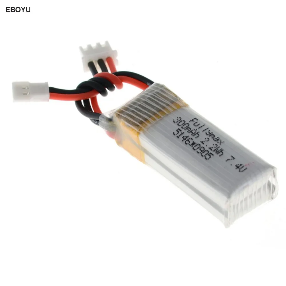 Батарея EBOYU 7 4 V 300mAh 25C Lipo для XK DHC-2 A600 A700 A800 A430 WLToys F959 RC Airplane RTF | Игрушки и хобби