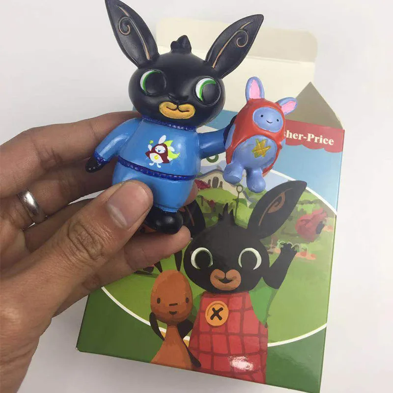

Hot Bing Bunny hero figure Rabbit Action Figure Toy for children mini figures flop and Bunny rabbits dolls toys for children