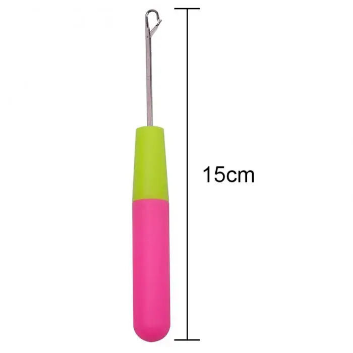 4 шт./компл. 15 см инструменты для наращивания волос пластиковая ручка парик крючок для вязания крючок CD88