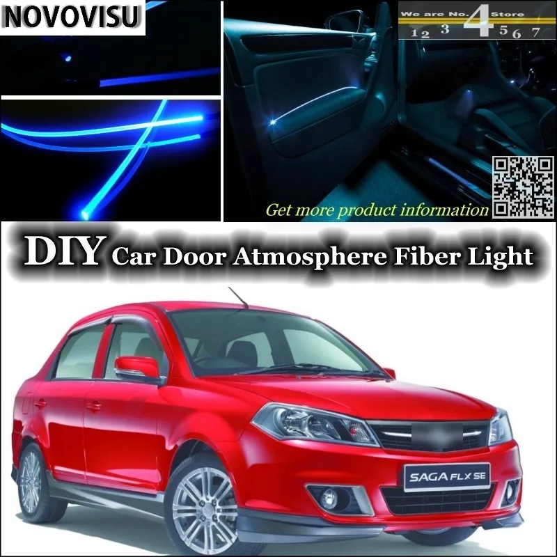 Us 21 85 13 Off Novovisu For Proton Sagar Interior Ambient Light Atmosphere Fiber Optic Band Lights Inside Door Panel Illumination Not El Light In