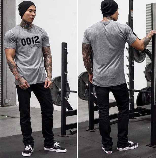 

Summer Men Sweatshirt Quickly Dry Tshirt Sport Top Male Casual Running Jogger Training Workout Fitness Shirt Clothes Activewear