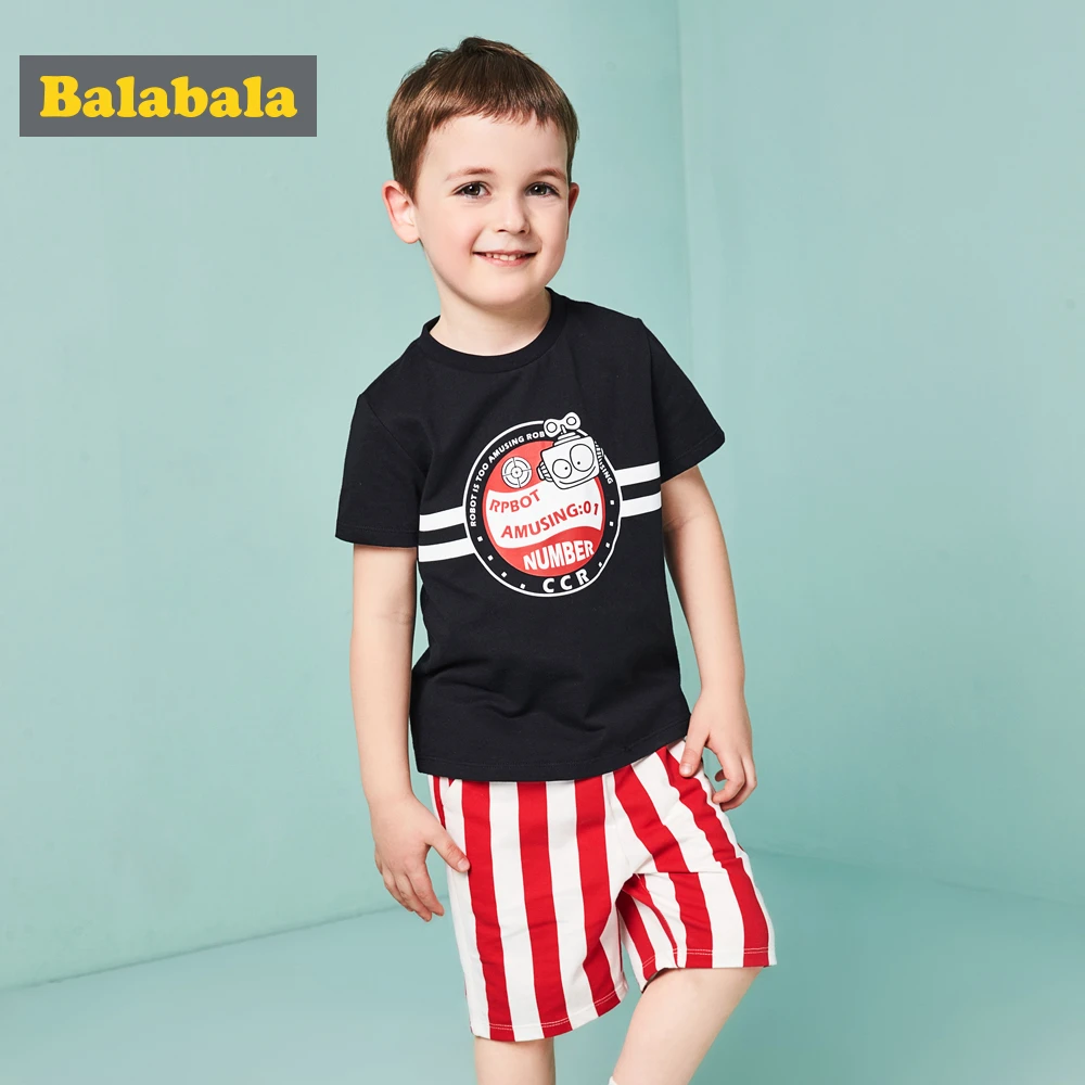 Conexión Nabo collar Balabala 2018 de los niños de verano conjunto de ropa de niño niños  pantalones cortos de moda de chándal de ropa de los niños traje de niño  conjuntos de ropa|children clothes set|clothes