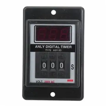 

AC 220V Power ON Delay Timer Time Relay 1-999s with socket