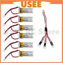 2 3 6pcs 7 4V 300mAh 30c Li Po Battery with cable For WLtoys F959 XK