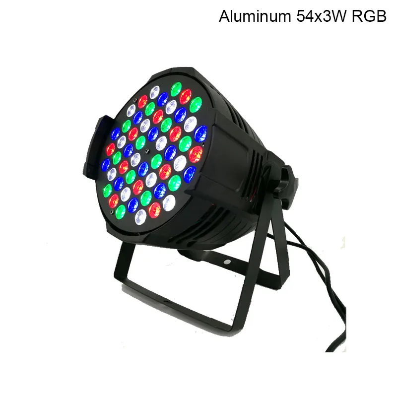 Алюминиевый сплав светодиодный Par 54x9 Вт RGB ветряная мельница освещение может Par Светодиодный прожектор Dj проектор мыть освещение сценическое освещение - Цвет: Aluminum 54x3W