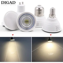 DIGAD E27 E14 MR16 GU5.3 GU10 Lampada LED Bulb 6W 220V Bombillas LED Lamp Spotlight Lampara Spot Light led bulb lights for home