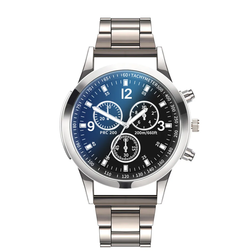 Роскошные часы мужские модные кварцевые часы с циферблатом из нержавеющей стали повседневные наручные часы с браслетом деловые часы Relogio