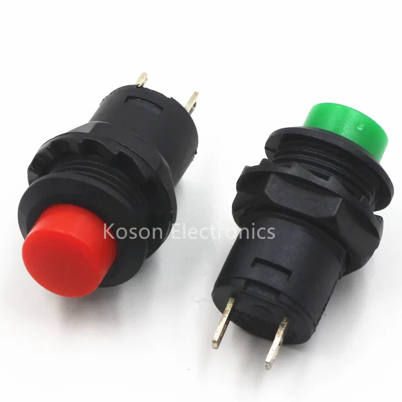 Small Red Push Button Switch Lot Of 4pcs