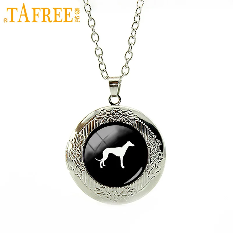 TAFREE милое животное изображение медальон ожерелье Грейхаунд собака кулон