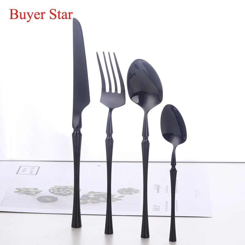 Cutter Besteck Besteckset 4pcs Suppe Kaffee Edelstahl Geschirr Utensilien Cutter Besteck Besteckset 4pcs Suppe Kaffee Edelstahl Geschirr Utensilien