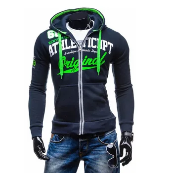 

HOWL LOFTY 2017 Hoodies Men Sudaderas Hombre Hip Hop Mens Brand Letter Hooded Zipper Hoodie Sweatshirt Slim Fit Men Hoody XXL