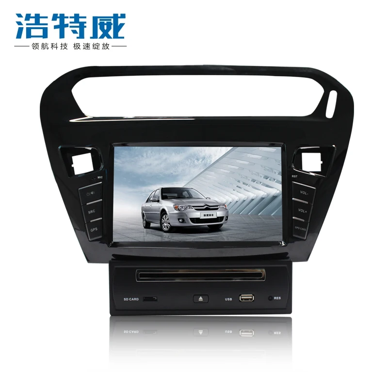 Discount Free shipping car gps navigation for citroen C4L with steering wheel control and rear view camera input 2