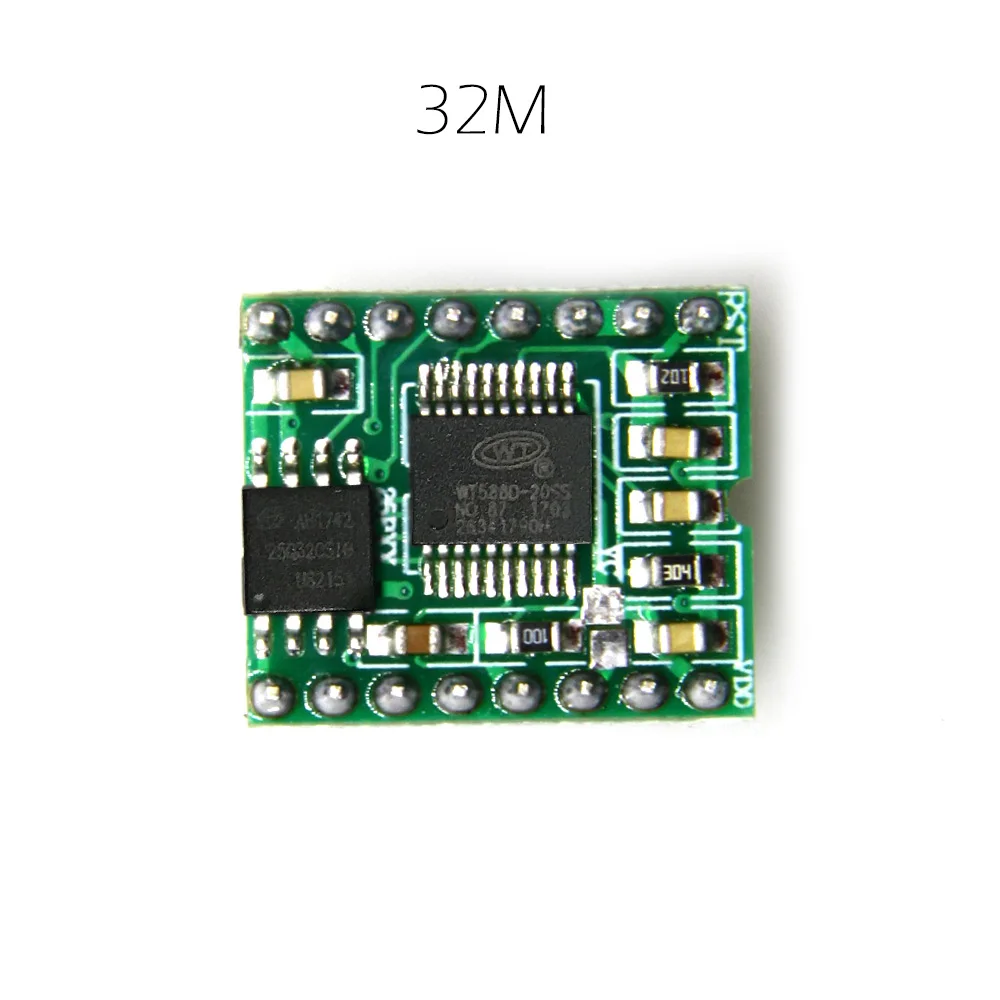 Звуковая плата WT588DM01 WT588D 16 м голосовой модуль 255 голоса 4 канала