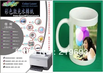 

No shipping cost, white color background A4 size color laser waterslide decal paper