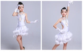 

Children's Latin dance competition costume diamond new high-end children's dress Girls Latin dance performance clothing