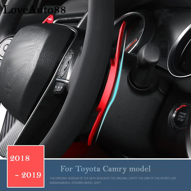 

Accessories For Toyota Camry 2018 2019 Metal Car Steering Wheel Paddle Extend Shifter Replacement 2pcs