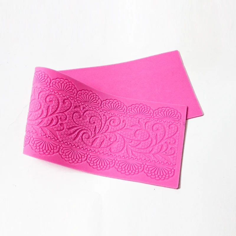 2016 Silicone Mold Cake Lace Mats Mold Silicone Lace Mat Fondant Cake Decorating Tools Wedding Flower Embossing Mould Bakery