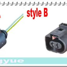 Longyue 20 штук Универсальный 2-pin ремонт разъем косичку чехол для VW AUDI 1J0 973 702 или 1J0 973 722 12"