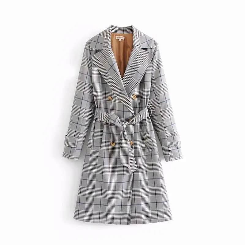 

DJF105-6263 European and American fashion style ribbon windbreaker