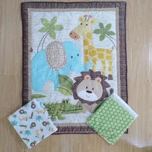 Набор постельного белья для кроватки из 3 предметов-одеяло, простыня и пылезащитная оборка