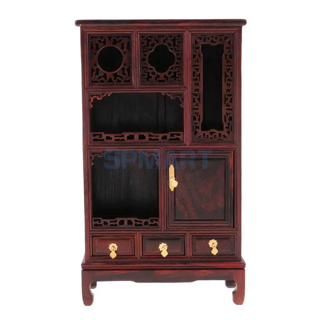 

Retro 1/6 Scale Wood Display Cabinet Cupboard for Barbie Hot Toys//Blythe/BJD Dolls Accessories Display Decoration
