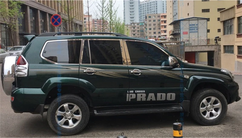 Спойлер для TOYOTA LAND CRUISER PRADO 120 2003-2009 Спойлеры крыла высокого качества ABS с светодиодный подсветкой аксессуары для модификации автомобиля