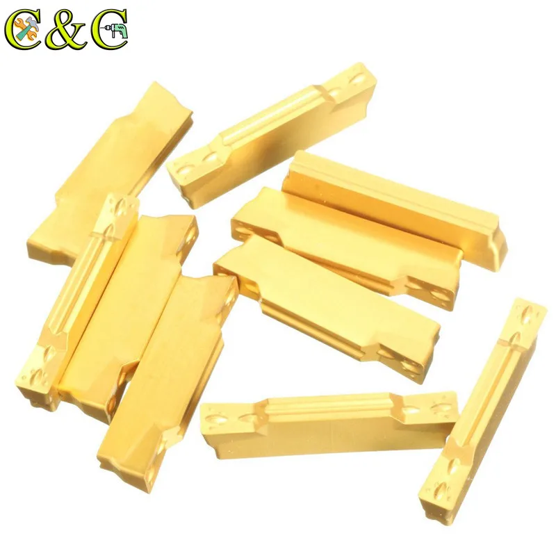 10 Tlg MGMN300-M Carbide Wendeplatten 3mm Width Für MGEHR MGIVR Grooving 10 Tlg MGMN300-M Carbide Wendeplatten 3mm Width Für MGEHR MGIVR Grooving