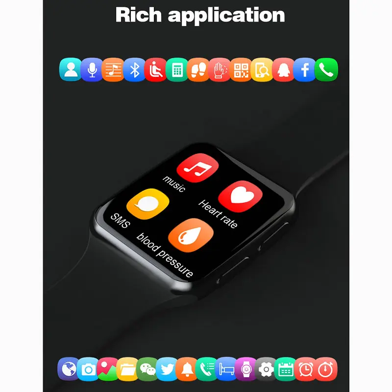 Умные Bluetooth часы ekslen i69 с пульсометром наручные для ios Apple iphone iOS и Android Samsung|bluetooth
