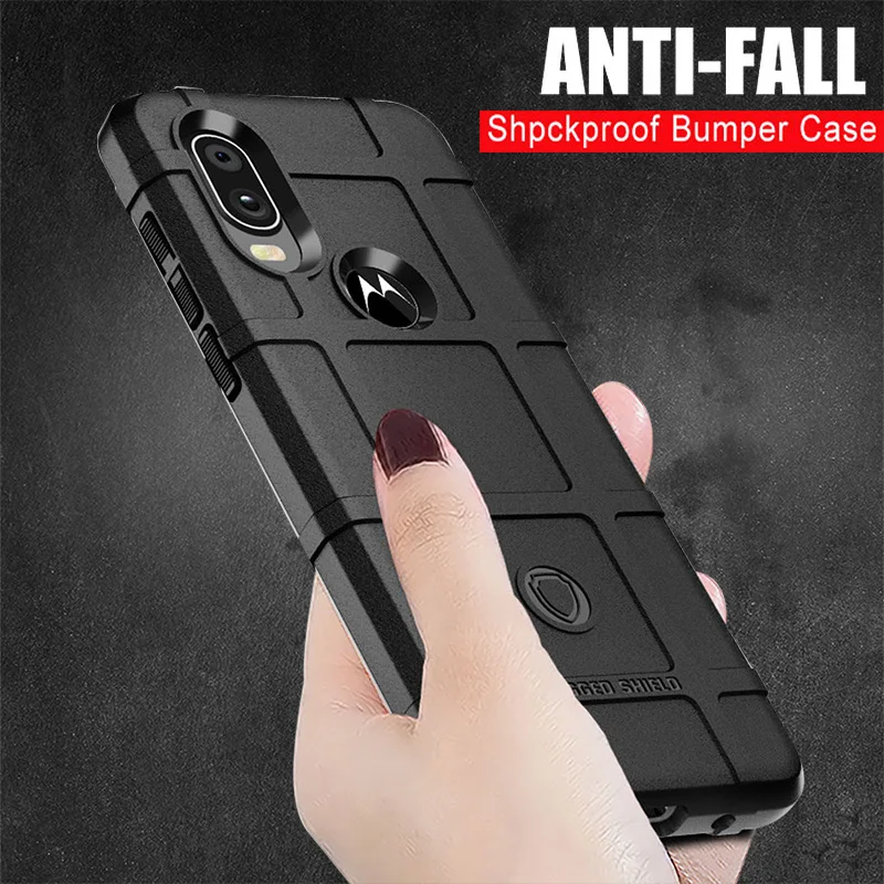 

One Vision Case For Motorola One Vision Case Armor Anti-shock Soft Anti-shock Bumper phone Cover For Moto One Vision case