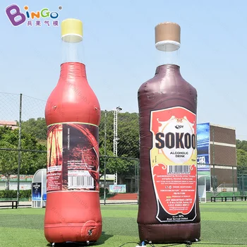 

FACTORY OUTLET customized 3h inflatable SOKOO bottles decoration inflatable toy for advertising in shop