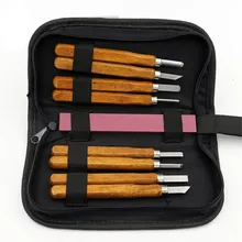 8 шт./компл. токарный станок с ручкой плотники резьба узкий скребок с шлифовальным камнем Набор DIY ручной инструмент для дерева набор высокого качества