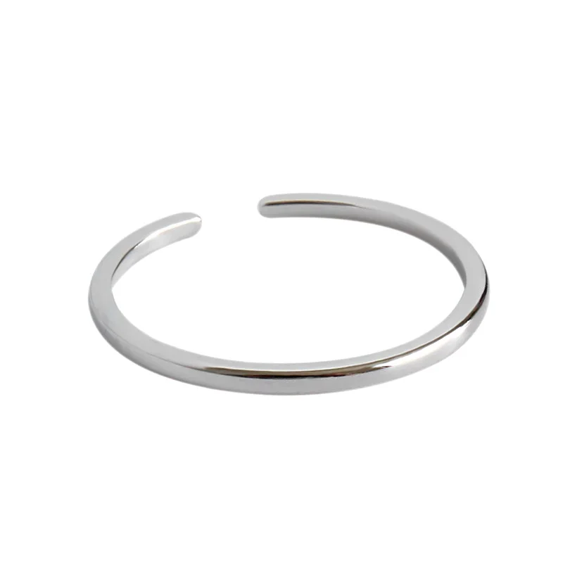HFYK Мода кольцо из стерлингового серебра 925 для женщин Открытый 1,2 мм линия тонкие кольца ювелирные изделия маленькое Кольцо женское кольцо Argent 925