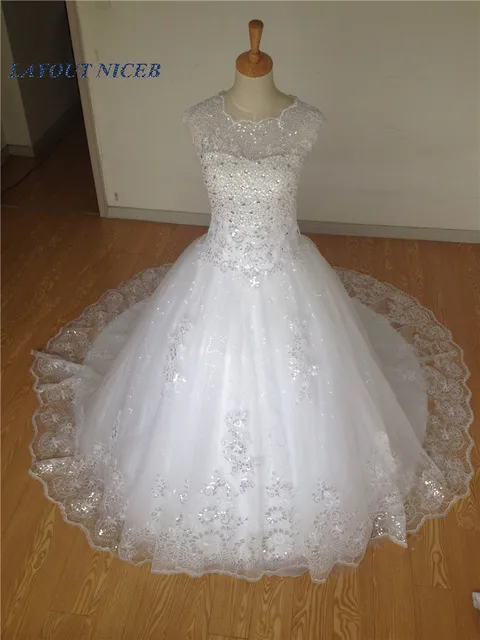 Beading Wedding Dresses 2017 Vestido De Noiva Russian Lace Liques Beading Wedding Dresses 2017 Vestido De Noiva Russian Lace Liques Tulle Actual Image Princes Bridal Gowns