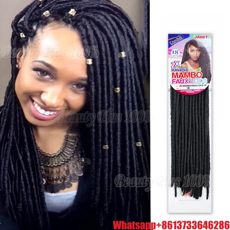 Free shipping soft dread braids loc braids synthetic braiding hair