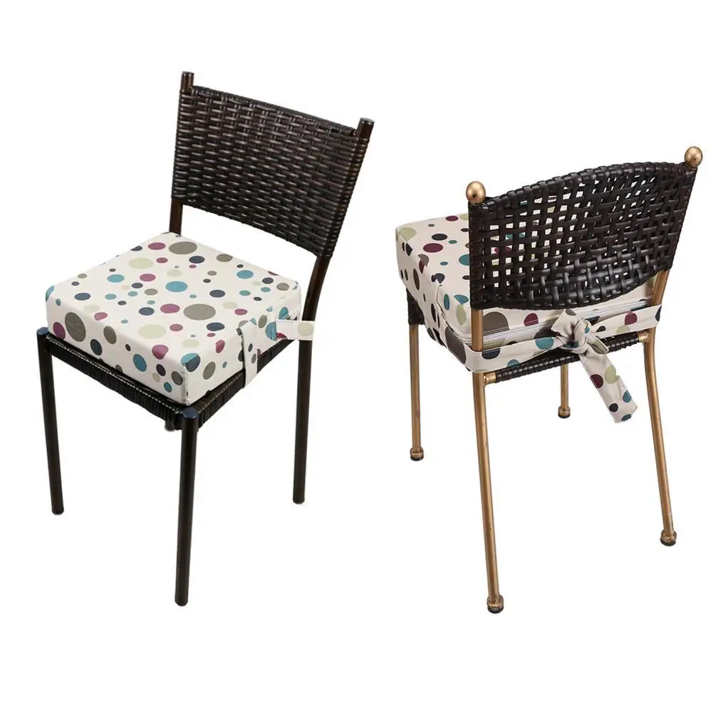 Kids Dining Chair Cushion Dismountable Adjustable Highchair Booster Cushion Heightening Cushion Seat Pads for Baby Chair Beige 1PC