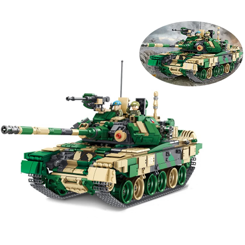 

1773pcs632005 Military T-90 Main Battle Tank with Model Sets Building Blocks Bricks Toys for Kids Gifts
